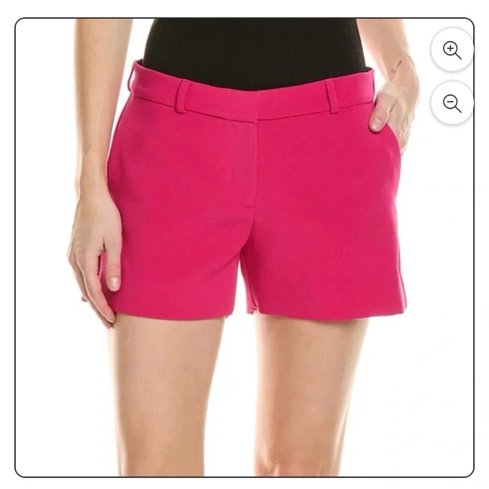 $185 The Kooples Women's High-Rise Pink Tailored Shorts size 6 NWT - Picture 2 of 3